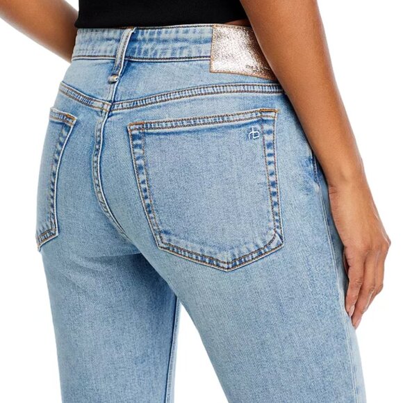Rag & Bone Dre Low Rise Ankle Slim Boyfriend Jeans DAPHNE Size 27 - Picture 4 of 12